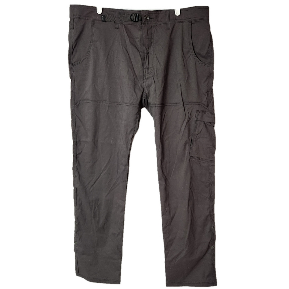 prAna Stretch Zion Pant Mens Size 38 Gray Cargo Utility NWT outdoor hiking